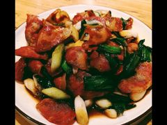 青蒜炒香肠-白鹿江西餐厅(北师大店)
