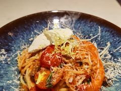 鲜茄茸大虾配马斯卡朋意大利面-BE BRIGHT KITCHEN(正佳广场店)