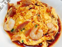 虾仁叉烧双拼滑蛋饭-旺记冰室(九龙中心大厦店)