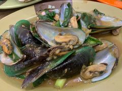 姜葱炒青口-贞姨美食·老字号海鲜大排档