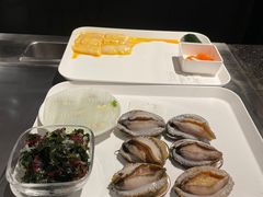 大连五头鲍鱼佐鸡汁奶油酱-名将法式铁板烧(云峰别墅店)