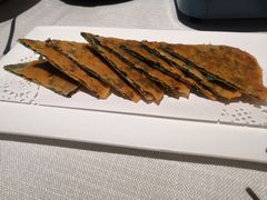 孜然韭菜薄饼-千百味红餐厅·江西菜(绿地双子塔店)