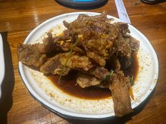 老式牛肉锅包-蒙艾里民族传统菜蒙餐