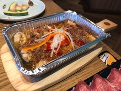 锡纸特色烤花蛤-三人行骨头王火锅(长寿店)