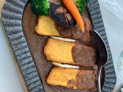 肉汁铁板煎豆腐-梧桐