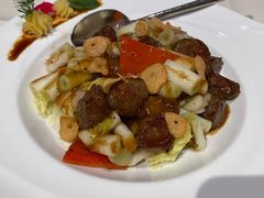 葱烧日式牛柳粒-利苑酒家(金宝店)