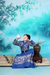 -后宫·古装汉服京剧儿童亲子全家福摄影