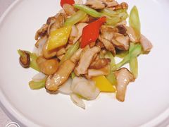 翡翠炒双菌-潮州府·潮菜·砂锅粥(徐家汇店)