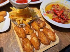 鸡翅薯条-叶派龙虾•招牌香辣蟹·海鲜(中海国际店)