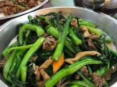 菜心炒鸡杂-横岗朋仔餐厅