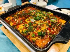 铁板包浆豆腐-院8里·小乐园家常味川菜(鹭洲里店)