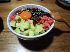 三文鱼鲜虾波奇饭-河风の幸会精致料理