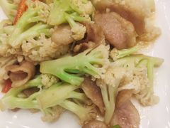 台山菜花炒猪颈肉-太子园林酒家