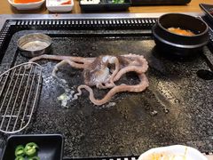 鱿鱼-韩阳王石板烤肉
