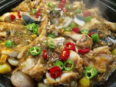 神户烤大虾38，泰式石斑鱼，藤椒焗大鱼头，蛎蝗青瓜煎-海虹舫海鲜大酒店(诸暨店)