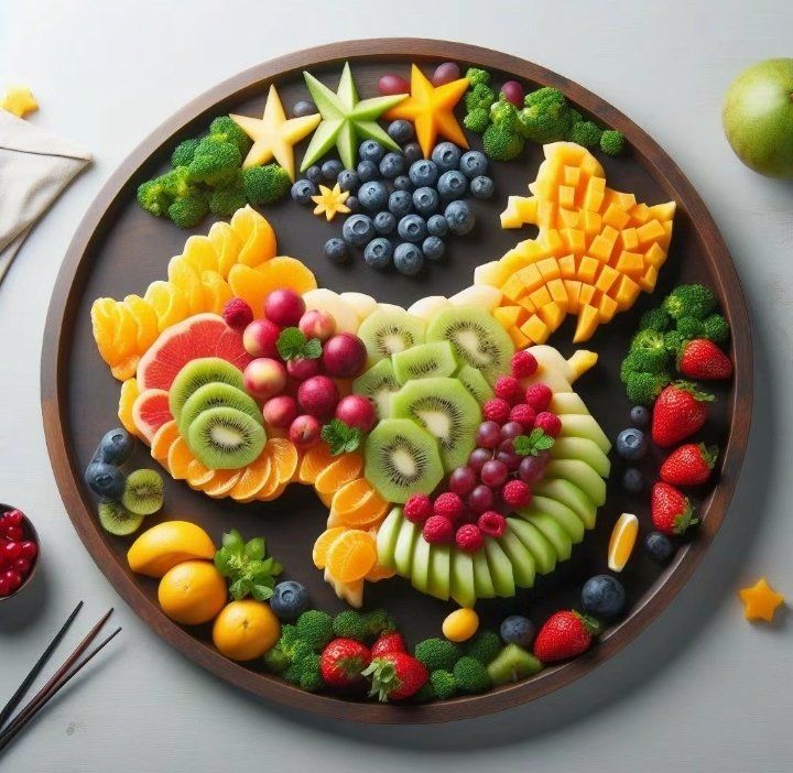 这样的水果拼盘绝了