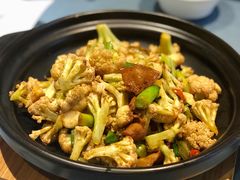 生炒有机花菜-南堂館川菜文化餐厅(天府店)