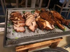烤鸡猪颈肉-绿茶餐厅(广州天河城店)