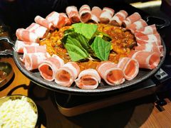 铁板章鱼五花肉-春熙台韩国料理·章鱼肥牛(西丽店)