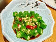 葱油秋葵-老妈私房鱼头(欧洲城店)