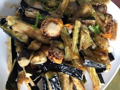 茄子拌扇贝-华圆美食