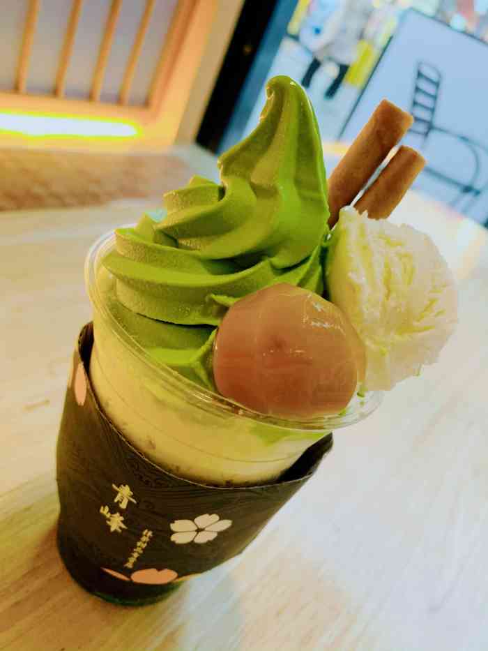 青峰抹茶(万达广场店)-"「将军的泪」「抹茶千层」 [薄荷]环境:.