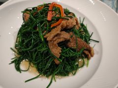 沙葱炒羊肉-巴扎美食·新疆菜·西域歌舞表演餐厅(新疆大厦店)