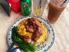 碳火叉烧滑蛋饭-渔记茶餐厅(渔村店)