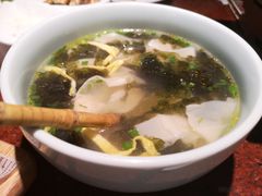 鸡汤鲜虾小馄饨-绿茶餐厅(华联万柳店)