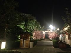 &nbsp;晚上几乎没有人在外面泡了-郑州银基黄帝宫御温泉