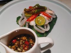 酸辣捞汁鱿鱼-绿茶餐厅(松江万达店)