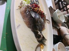 豆浆蒸竹笋壳鱼-荷风细雨·中国茶宴(碧云店)