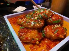 铁板鱼香茄盒-醉小酒馆·川菜·江湖菜·重庆菜(观音桥旗舰店)