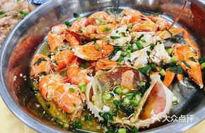 Steamed Shrimp and Crab