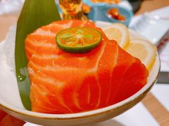 厚厚的三文鱼刺身（9002）-诚·鳗屋(星摩尔店)