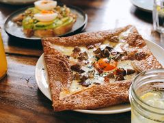 鸡蛋蘑菇熏肉荞麦可丽饼-RAC BAR(安福路店)