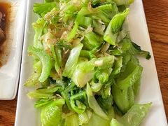 虾米炒芥菜-阿弟特色海鲜餐厅·大排档(平潭店)