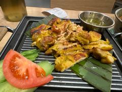 曼谷夜市烤鸡腿-mango tree芒果树泰国餐厅(青岛万象城店)
