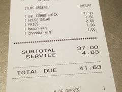 账单-Burger & Lobster(Dean Street)