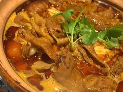 香辣肥肠煲-龙巢盱眙龙虾·牛蛙·烧烤宵夜(八卦岭店)