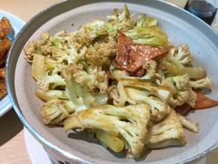 干锅有机菜花-吕氏疙瘩汤·海鲜新鲁菜(凯德mall新都心店)