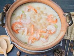 贝柱鲜虾粥-潮三爷砂锅焗海鲜·生腌·海鲜粥(朝晖店)