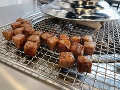 雪花肉粒-不好找木炭烤肉