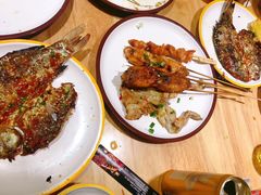 烤鲫鱼-龚海宝· 烧烤· 羊肉原切挂糊更好吃(庄市店)