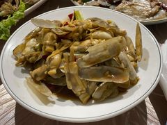 姜葱爆炒蛏子-阿杰臻选海鲜饭店(普陀山店)