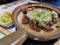 姜葱牛肉煲仔饭-膳心记-明火四宝煲仔饭(燕南店)