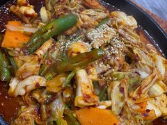 辣炒鱿鱼-全州豆芽汤饭