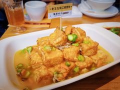 羊肚菌鸡汁豆腐-隔壁老王·家常云南菜(花巷店)