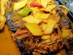 鸡汁杏鲍菇烤清江鱼-江边城外烤全鱼(方庄时代购物中心店)