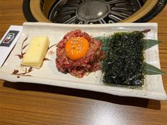 生拌牛肉-炼火烤肉店